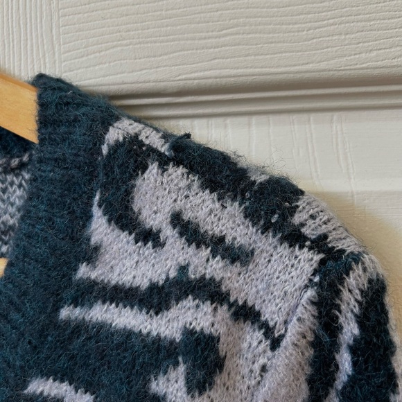 Zebra knit short cardigan - Picture 3 of 7